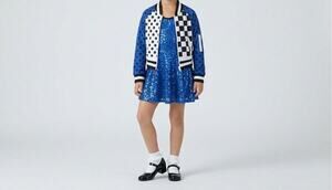 Weissman Blue Dress With Jacket Dance Costume Girls SIZE SC